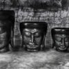 buddha head pot