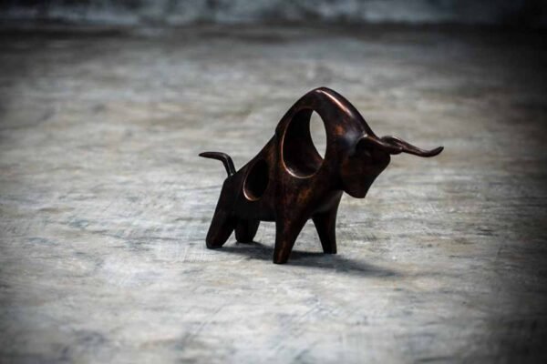 Abstract bull statue