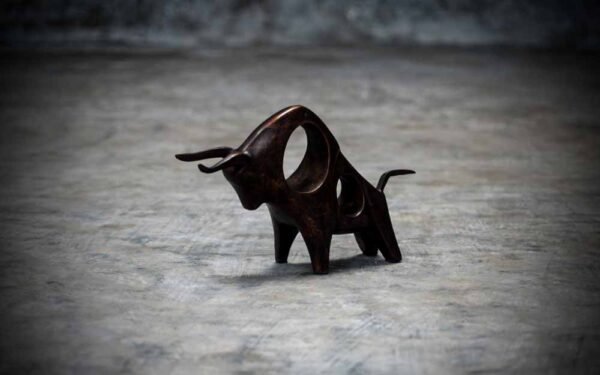 Abstract bull statue