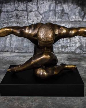 Bronze man statue