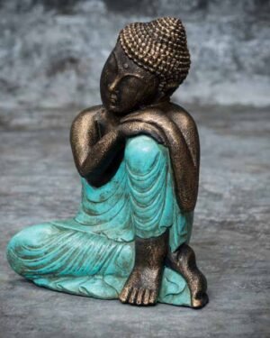 Buddha resting on his knee