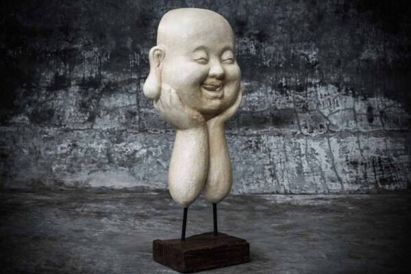 Happy Buddha on stand