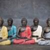 Sitting Buddha Colorful